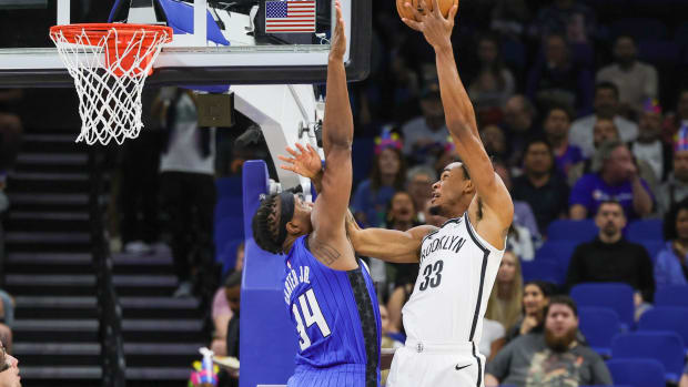 Brooklyn Nets center Nic Claxton